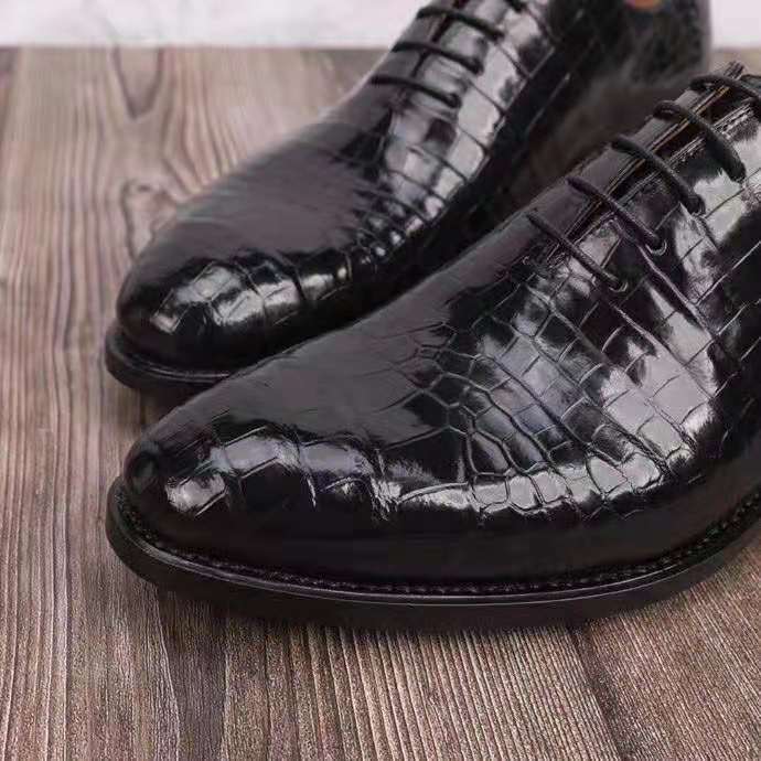 2021 novo design 100% real genuína pele de crocodilo couro jacaré homens sapato de negócios forro da pele vaca sapato masculino sola da pele vaca