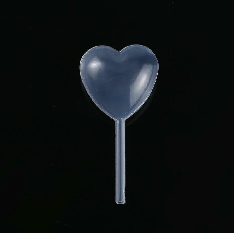 50pcs Heart Shaped 4ml Transfer Liquid Oils Pipettes Plastic Squeeze Eye Dropper for Jewelry Making Lab Hygiene Supplies