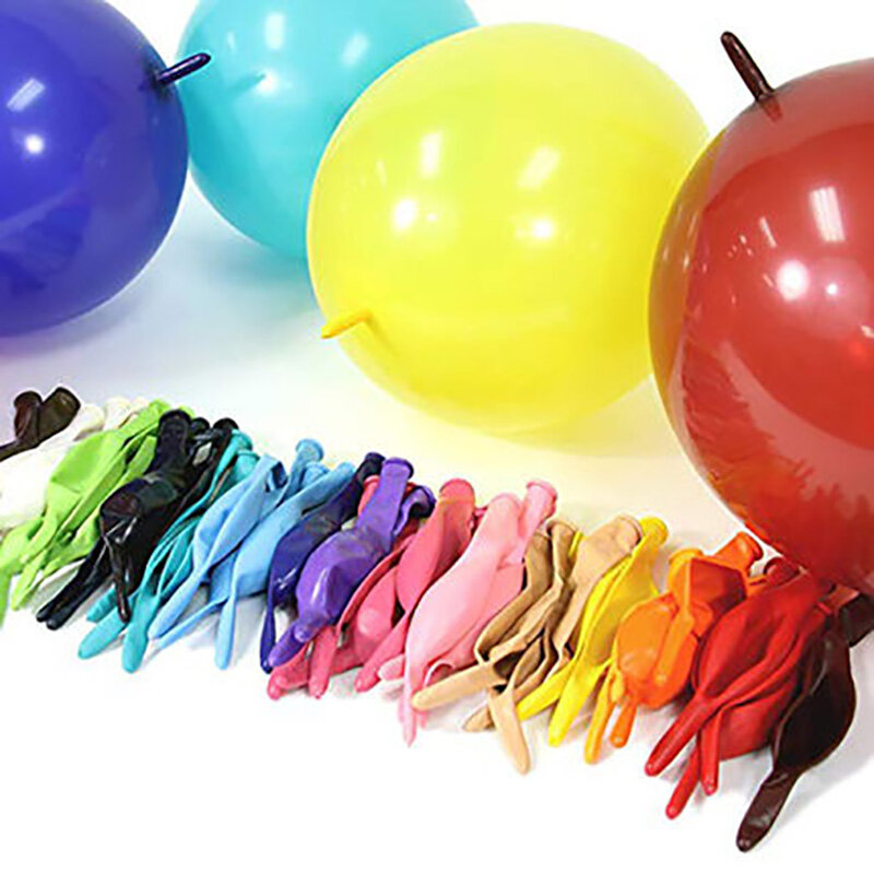 50 pçs/lote 10 polegadas Link balões Decorações do partido de casamento tail ballon Home & Garden /Event & Party Supplies/Casamento decoração do quarto