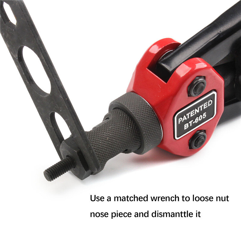 SUBAORivet nut tool kit 13 inch manual blind riveting machine with 6 spindles M5 M6 M8 10-24 1/4-20 5/16-18rivet nut gun rivetin
