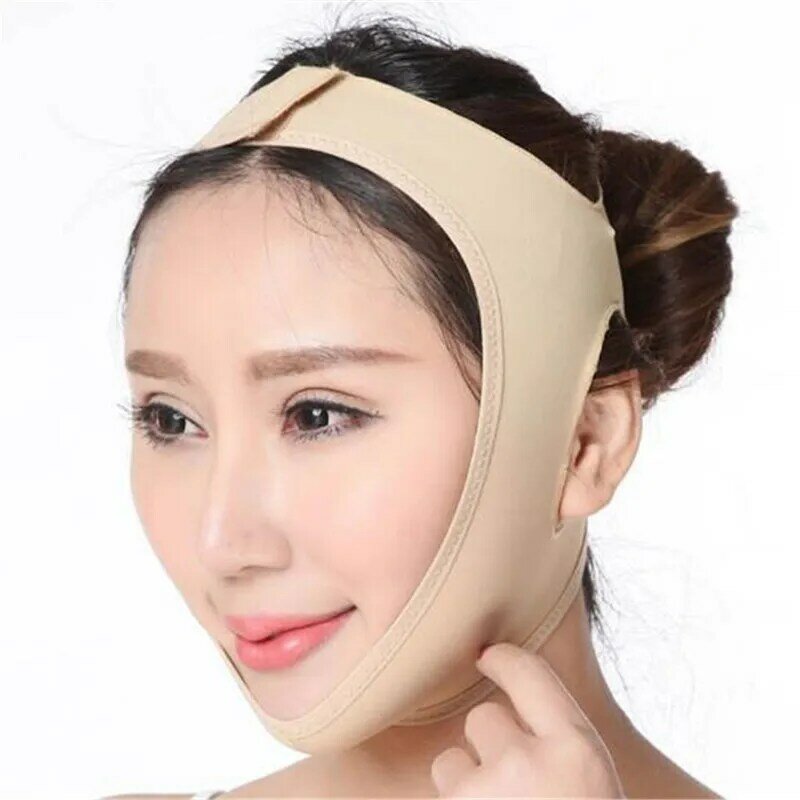 Facial Slimming Mask V-Face Shaper Face Lift Up Belt Thin Neck Double Chin Mask Sleeping Face-Lift Bandage Skin Care 20#224