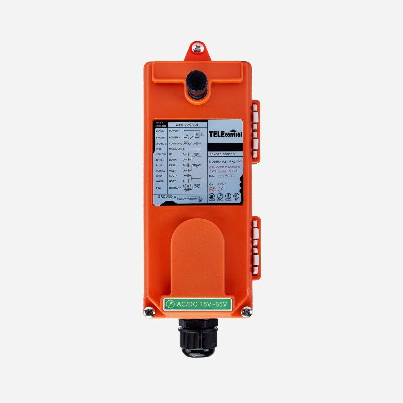 Telecontrol Cheap price F21-E1B RF 433MHz 315 industrial multiple traveling EOT crane and hoist remote control with 2transmitter