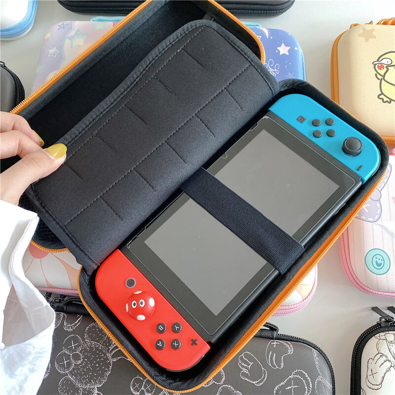 Bolsa de almacenamiento de dibujos animados para Nintendo Switch Kawaii, funda protectora de viaje para Nintendo Switch, carcasa de caja de consola