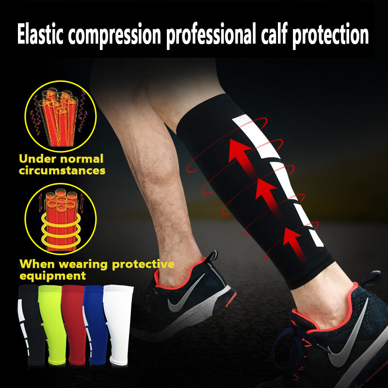 Calcetines elásticos de protección para piernas, soporte de tejido suave sin acumulación de calor que evapora el sudor, seco y transpirable