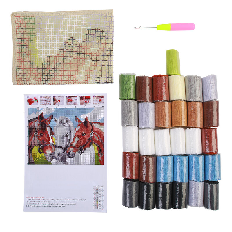 Klink Haak Kits Voor Volwassenen En Kinderen Klink Haak Kit Met Gedrukt Colorfull Lattic Patroon Compleet Klink Diy Kit Voor thuis Ambachten