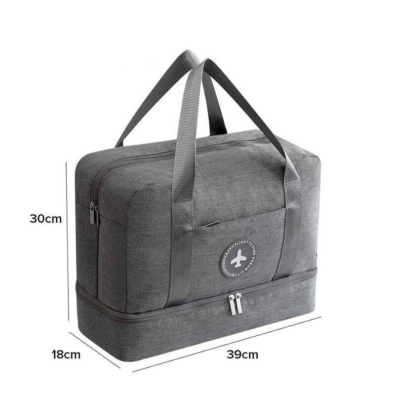 JULY'S DOSAC Travel Bag Multifunction Large Capacity Suitcase Dry Wet Separation Storage Bag Portable Plane Use Waterproof