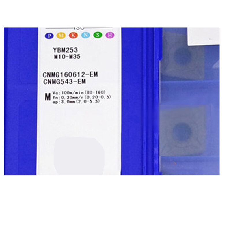 Cnmg cnmg120408 cnmg120404 cnmg160612 cnmg160616 em ybm153 ybm253 original carboneto inserir cnc máquina de processamento de aço inoxidável