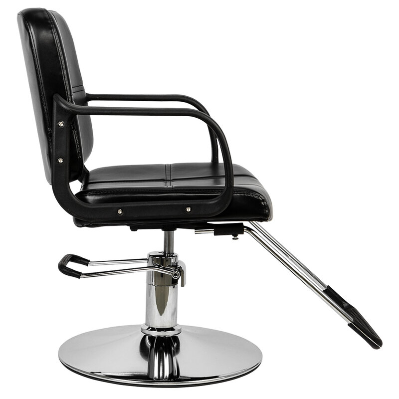Hc125-cadeira para salão de beleza, cadeira para barbearia, barbearia e mulher, cor preta, estoque na cor preta