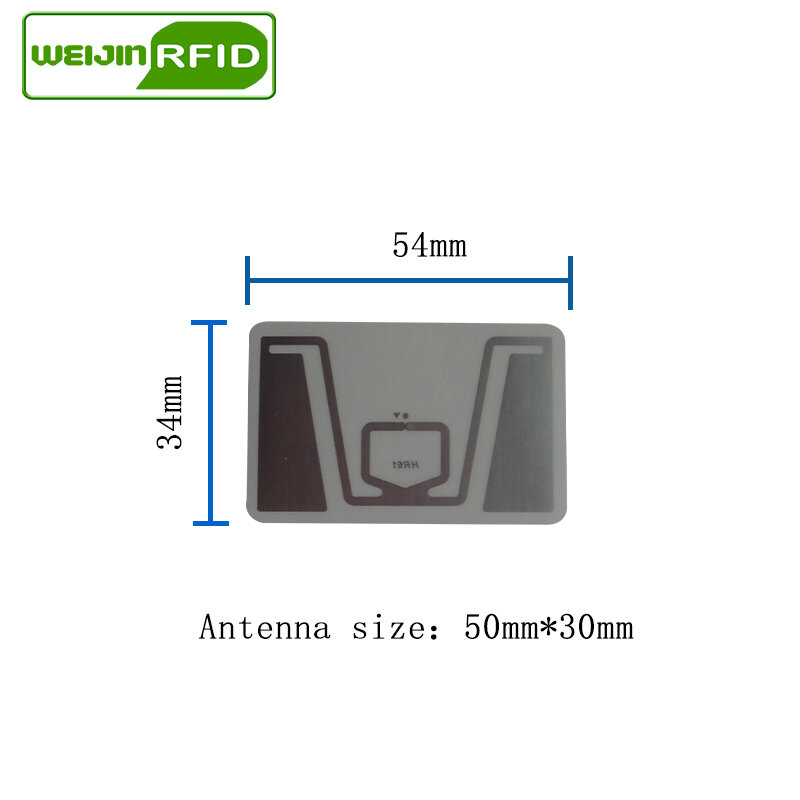 Étiquette autocollante RFID UHF HR61 Impinj Monza R6, puce MR6 860-960MHZ 900 915 mhz Higgs3 EPCC1G2 6C, carte à puce, étiquette passive, étiquette humide