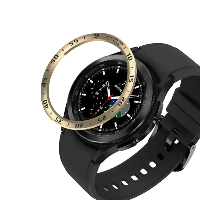 Bague de protection pour Samsung Galaxy Watch 4 Classic, étui de protection en acier inoxydable, cadre anti-rayures, 46MM 42MM