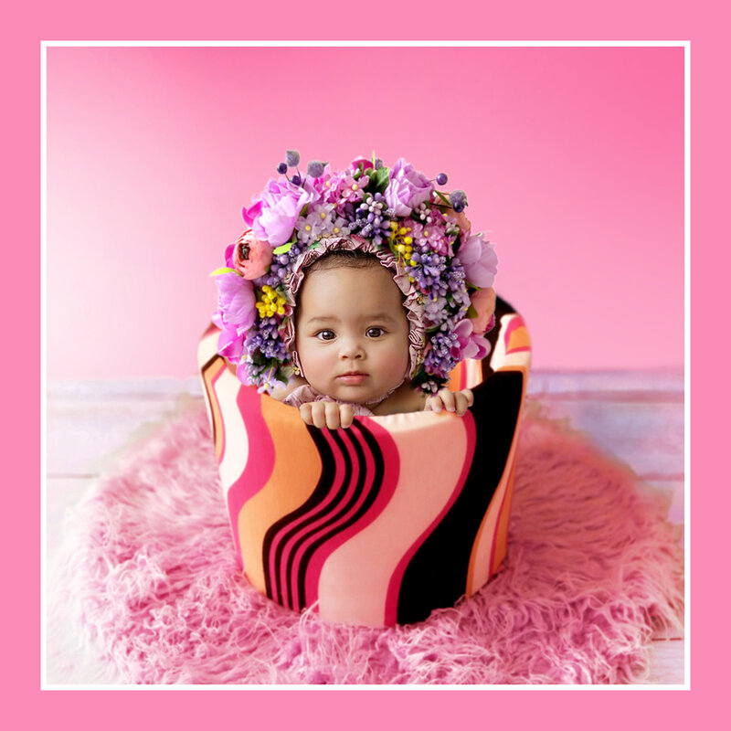 Ikat Kepala Mahkota Anak-anak Aksesoris Rambut Bayi Baru Lahir Pemotretan Kepala Bunga Bayi Perempuan Pengantin Bunga Karangan Bunga Ikat Rambut