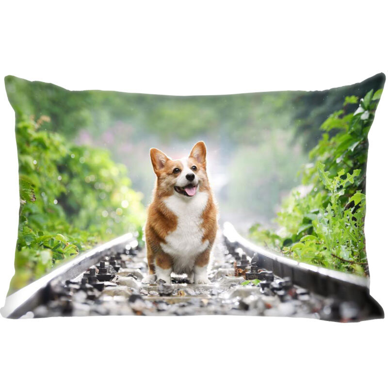Prostokątna poduszka przypadki gorąca sprzedaż najlepszy ładny wysoki jakość Pet Dog Corgi poduszka pokrywa tekstylia domowe poszewka dekoracyjna na zamówienie