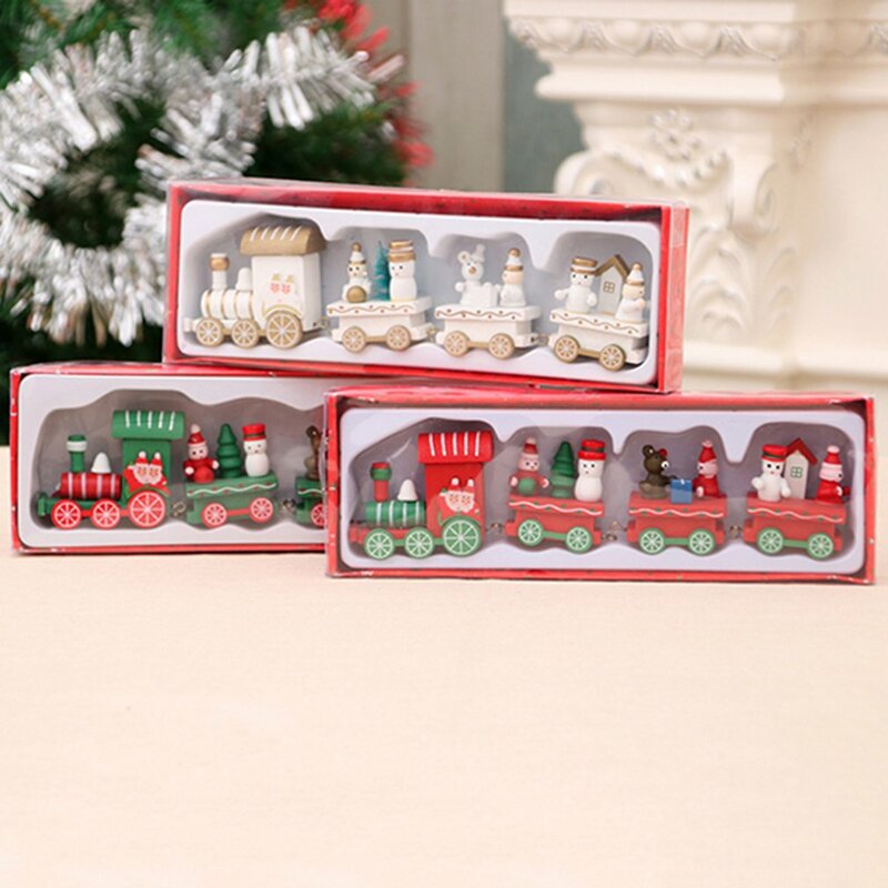 メリークリスマスの木製の列車の装飾,クリスマスの飾り,家の魔術師の贈り物,出生前,お父さん,新しい年のクリスマスの装飾,2022