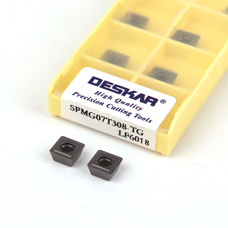 DESKAR100 % Original SPMG050204 SPMG06 SPMG07 SPMG09 SPMG110408 LF6018 U เจาะสำหรับสแตนเลส CNC Carbide ใบมีดคุณภาพสูง