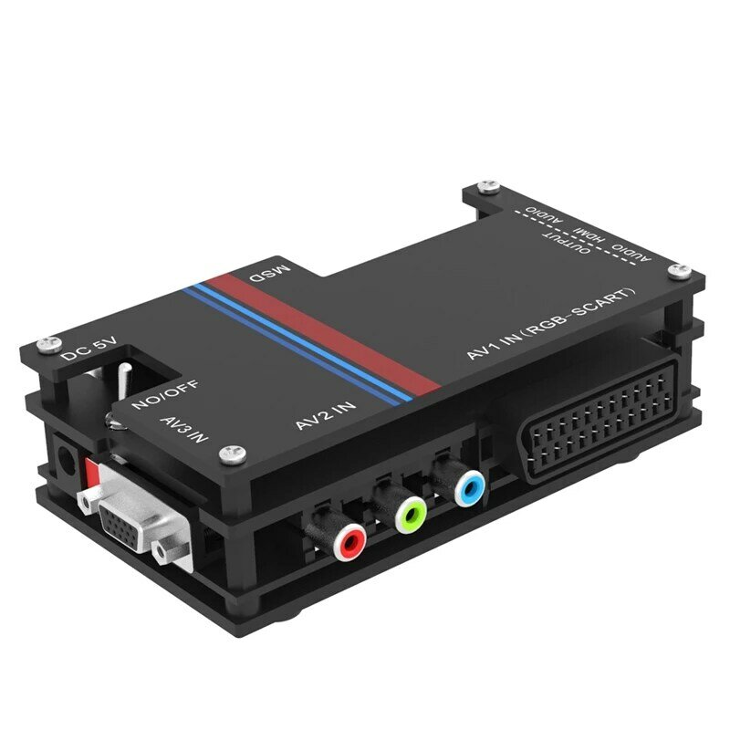 Convertidor de vídeo OSSC-X Pro HDMI, edición mejorada, adecuado para conversión de vídeo HD de consolas de juegos Super Retro, enchufe europeo
