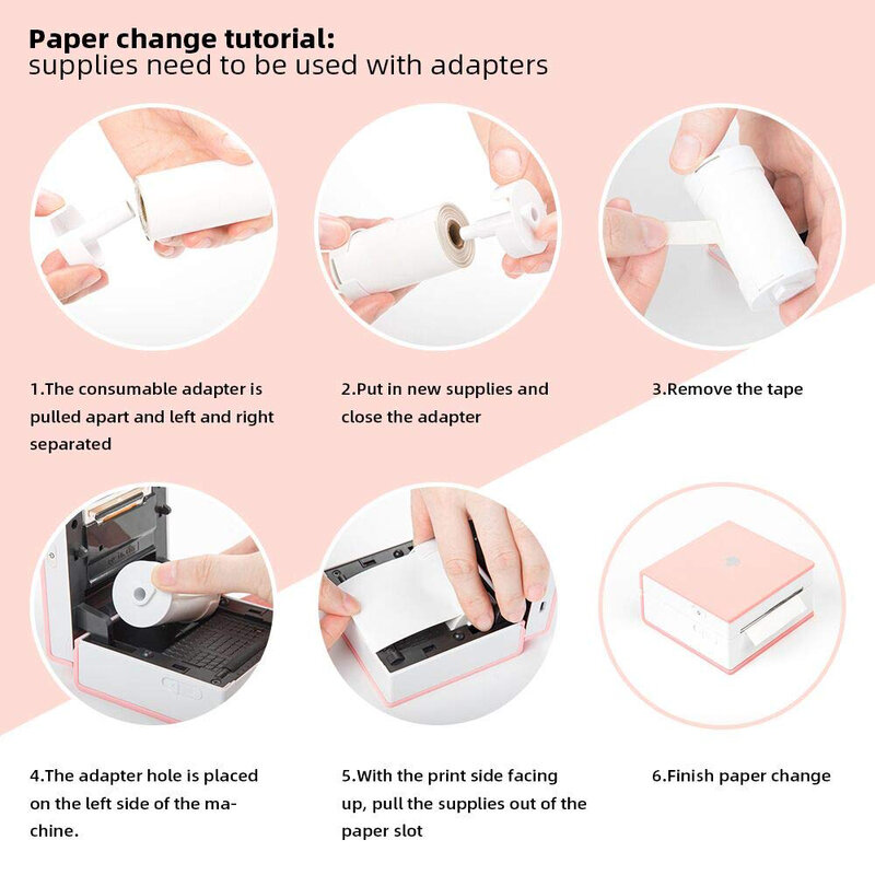 3 Rolls 10 Years White Thermal Sticker Self-adhesive Label Paper 50mm*3.5m For Phomemo M02/M02S/M02Pro/M03 Protable Printer