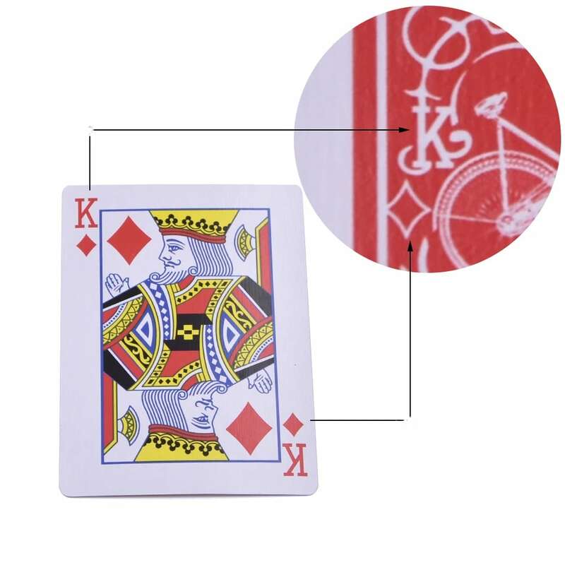 Marcado Jogando Cartas Deck para Truques Mágicos, Brinquedos Mágicos, Close Up, Ilusões De Rua, Truques, Adereços Mentalismo