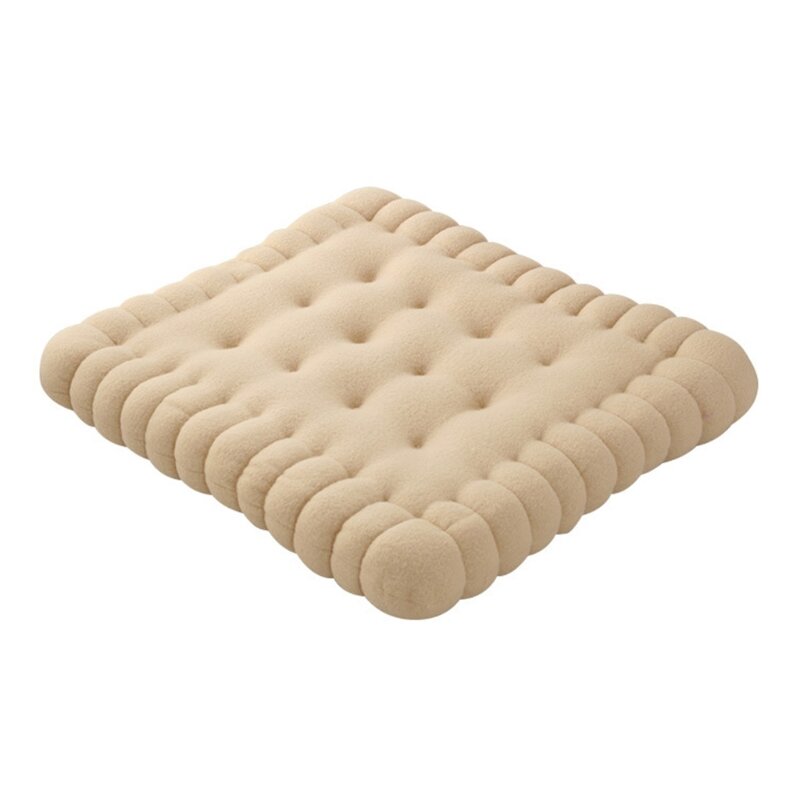 Creative Soft Biscuit Shape Cushion Classical Pillow Chair Car Seat Pad Decorative Cookie Tatami Back Cushion Sofa Stool Mat