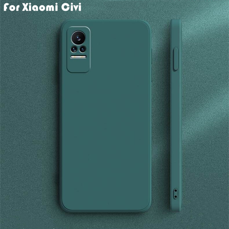 For Xiaomi Civi Case Cover For Xiaomi Mi Civi 11T Pro 11 Lite Coque Original Liquid Silicone Soft Phone Bumper For Xiaomi Civi