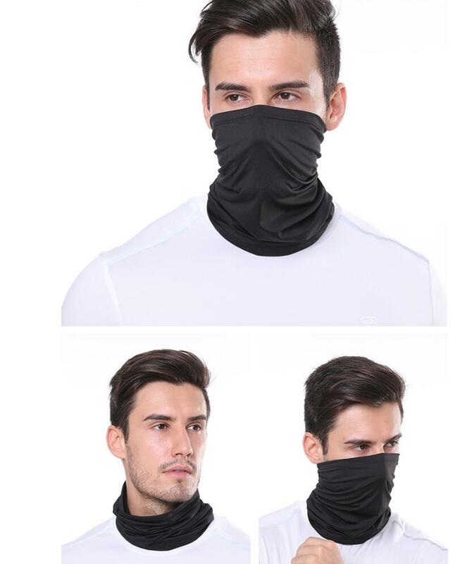 Шарф-повязка на голову, маска для лица, лето Шелковый, с УФ-защитой