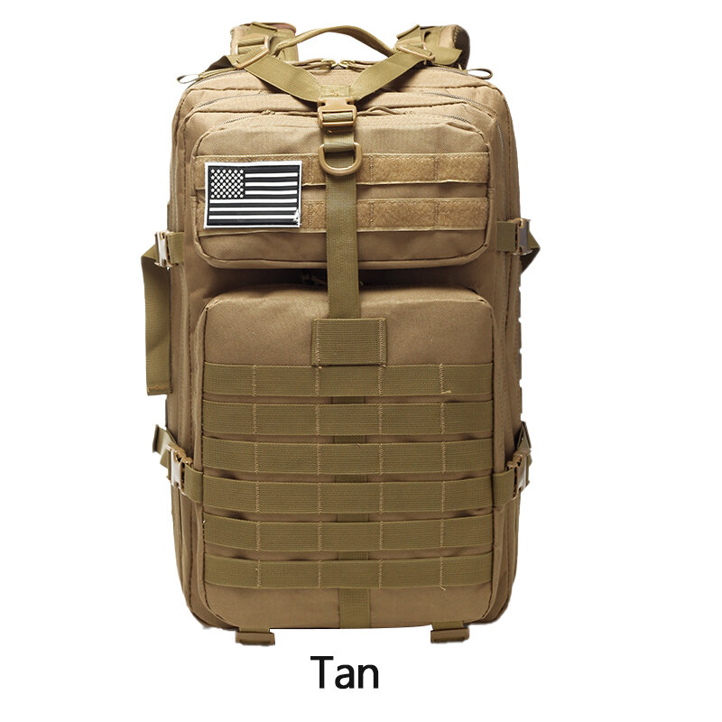 Уличный военный рюкзак 45 л для мужчин и женщин, армейский штурмовой ранец, Большая водонепроницаемая тактическая Сумка для кемпинга, треккинга, рыбалки