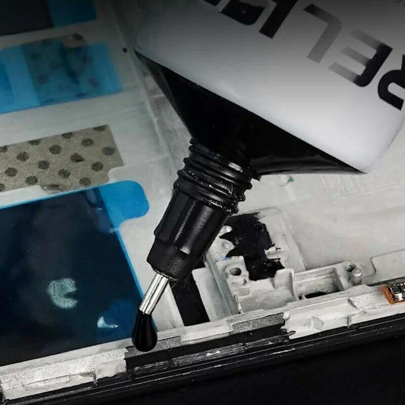 Зеркальный прозрачный клей RELIFE 50 мл, черный клей для рамы телефона, ремонта задней крышки ЖК-экрана