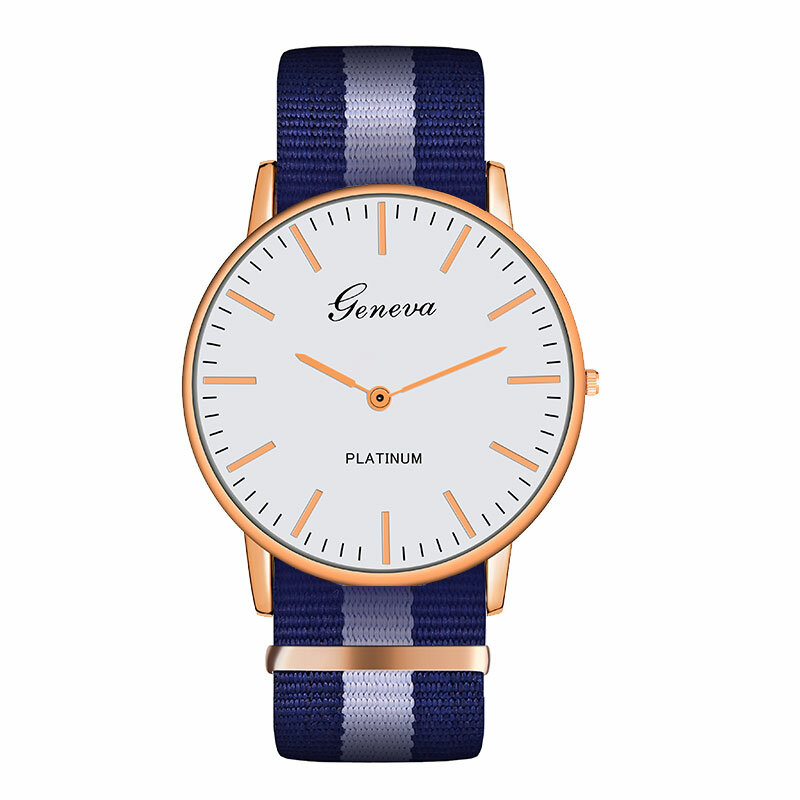 Moda zegarek kwarcowy na co dzień z Multicolor tkanina nylonowa zegarek na rękę prosty projektant kobiety mężczyźni zegarki zegar Orologio