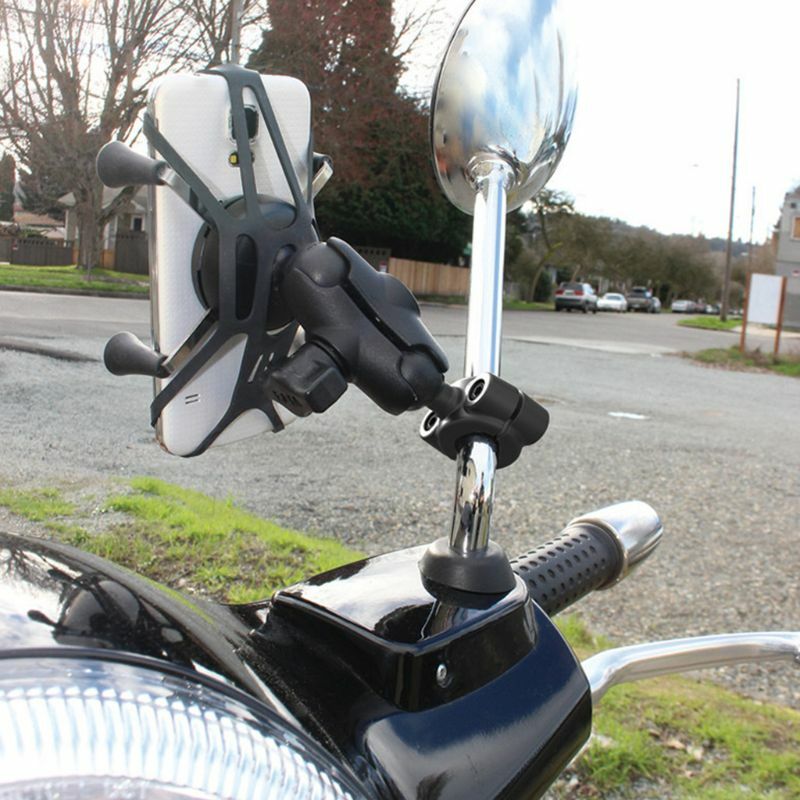 Montaje de Riel de 1 pulgada para reposacabezas de coche, barra de vástago de espejo retrovisor de motocicleta para Gar Min, Gopro, soportes de Ram