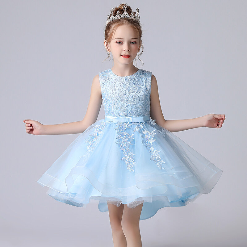 Платье для девочек; Новый дизайн; Элегантное Новогоднее платье принцессы в китайском стиле; Детское вечернее платье на свадьбу