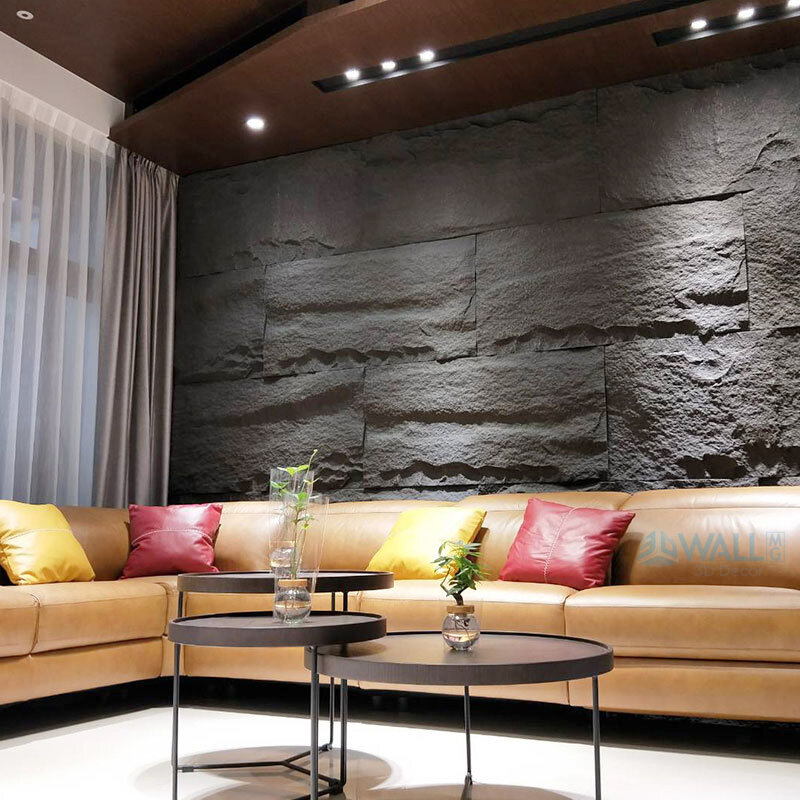 60x40cm hohe simulation stein 3D wand aufkleber stein muster tapete abdeckt wohnzimmer Stein ziegel 3D wand panel form fliesen