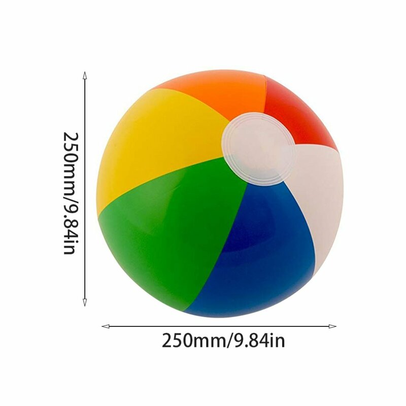 ลูกบอลเป่าลม30ซม. ลูกบอลเล่นโปโลน้ำสำหรับเด็กลูกบอลชายหาด6สีของเล่นลูกบอลชายหาดหลากสี