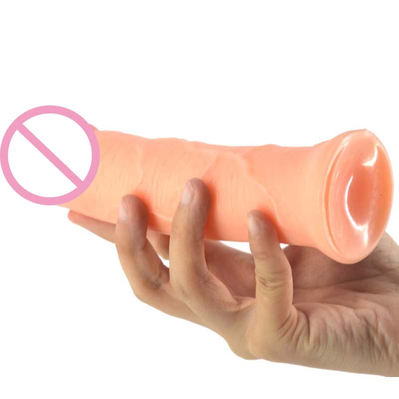 Geléia de Silicone Suave Realista Big Dildo G Spot Clitóris Estimulação Brinquedos Sexuais Vibrador Grande para As Mulheres Produto Do Sexo Feminino Masturbador