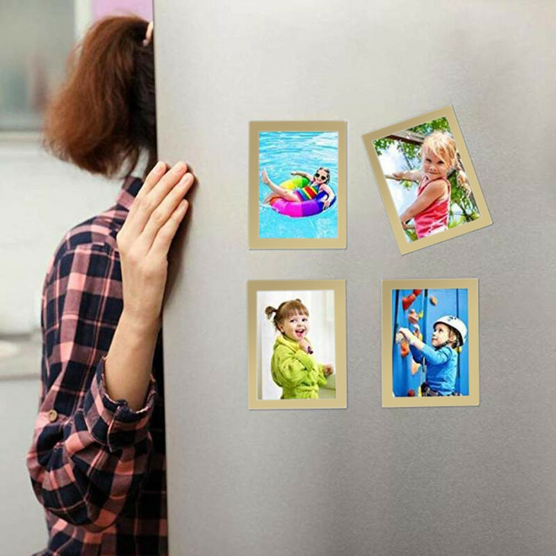 Marco de fotos A4 A3, cuadro magnético a prueba de golpes para bebé, decoración de pared para refrigerador, Porta Retrato, Marco de Foto, Ramka Na Zdjecie