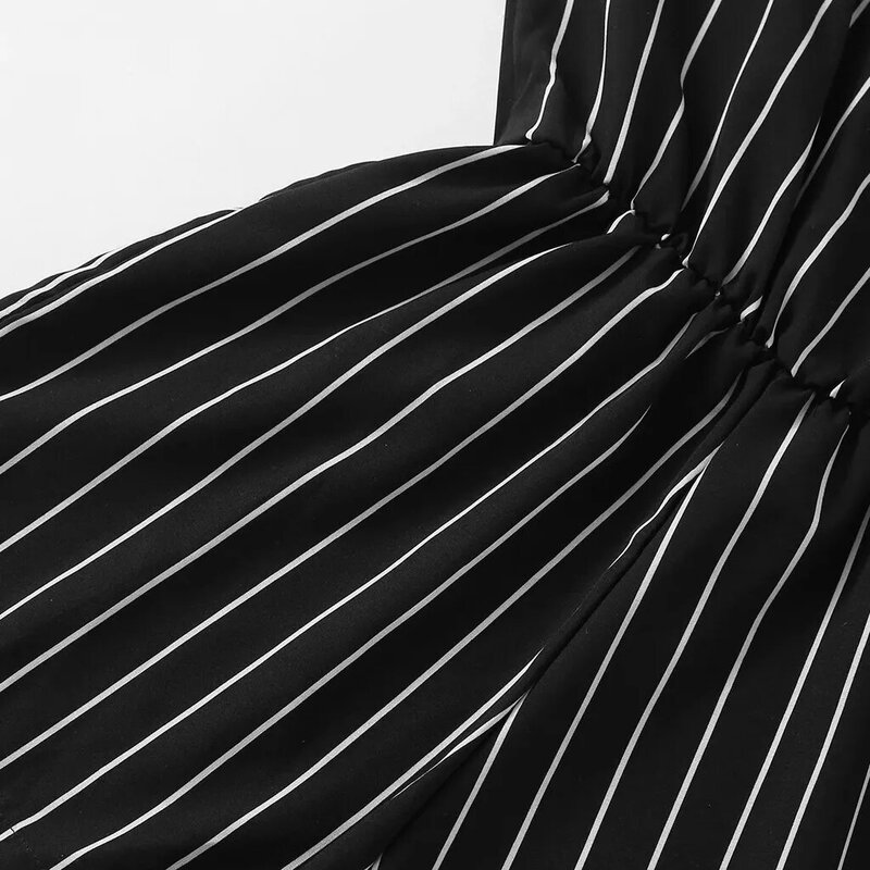 #Z30 bodysuit Women Summer Sleeveless Strappy Short Playsuits Striped Cami Belt Romper Jumpsuit Loose Fashion 2020