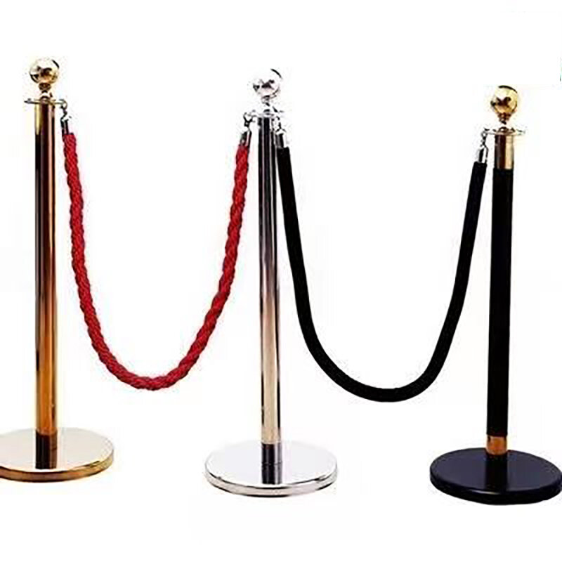 Kinjoin 1.5m de alta qualidade longa flanela sling trançado forro barreira corda para a fila de boas-vindas colunas pólo cercas stands