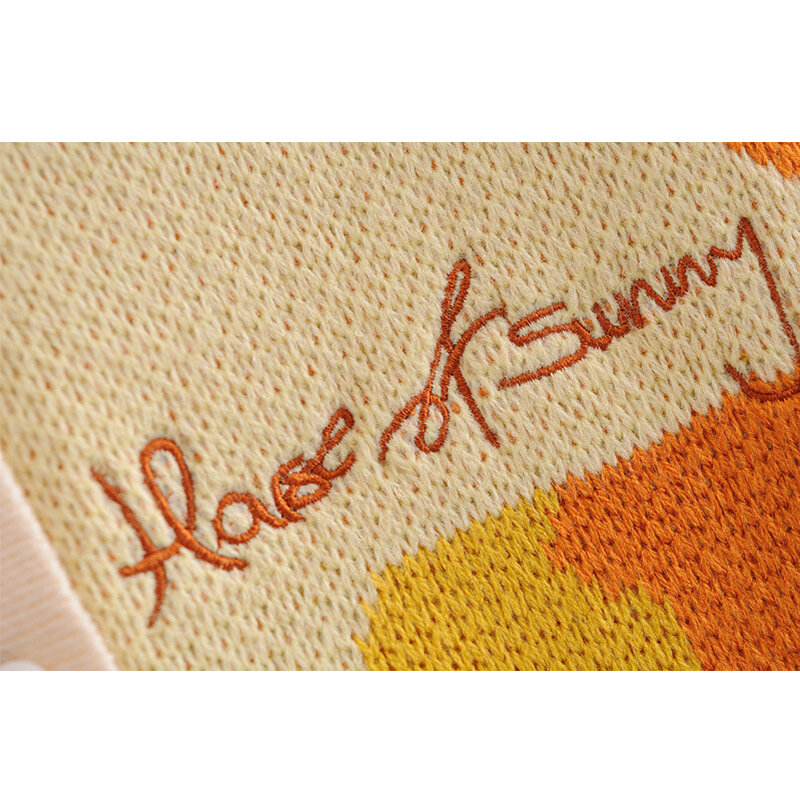 Женский Осенний винтажный короткий пуловер в французском стиле с принтом солнечного света, Модный женский пуловер