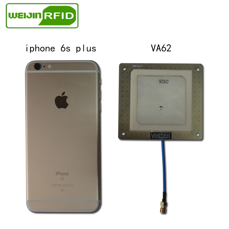 RFID Antena UHF 915MHz Vikitek VA62 Kecil Circular Porthole Mendapatkan 4DBI Jarak Pendek untuk UHF RFID Reader