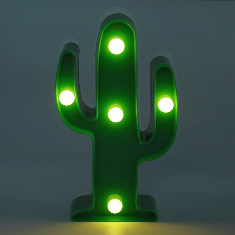 Luci notturne a LED per bambini Flamingo lampada a sospensione a Led lampada a LED ananas Cactus Star Luminary lampada da parete decorazioni illuminazione