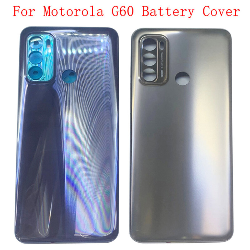 Boîtier de batterie pour Motorola Moto G60, couvercle arrière avec Logo, pièces de rechange