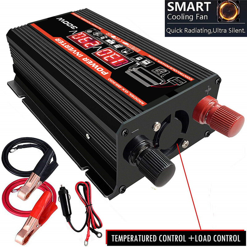 4000W LED Screen 500W 12V 220V 110V Inverter Car Power Adapter Modified Sine Wave Voltage Transformer 12V to 220V Inverter