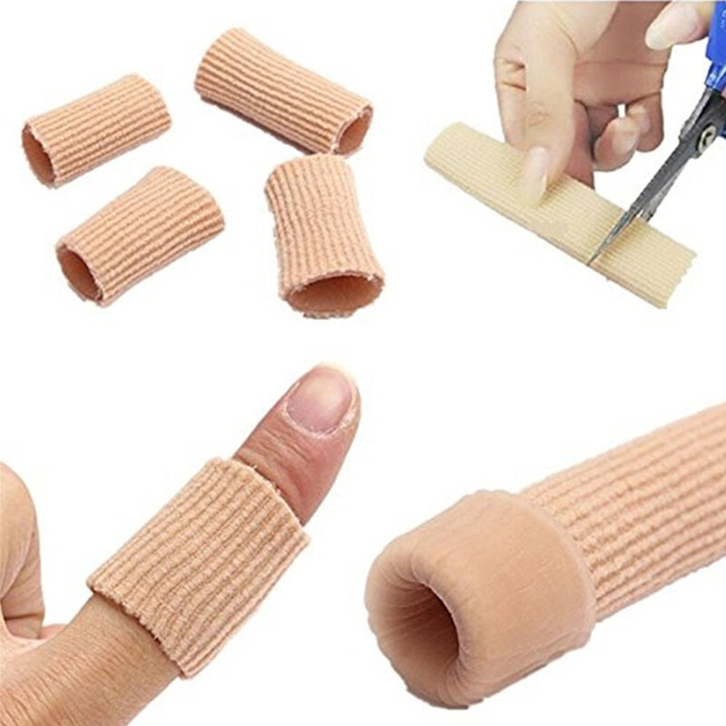 Silicone Cover Cut Fabric Toe Separator, Tubo Manga Caps, Valgus Corrector, Protetor de Martelo, Finger Foot Care Pedicure, Spacer, 1Pc