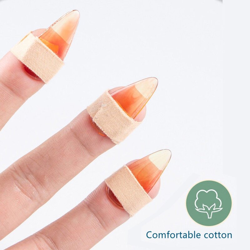 Cinta adhesiva de algodón transpirable para uñas, pegamento vegetal para Guzheng, Pipa, Color Opt, 10m
