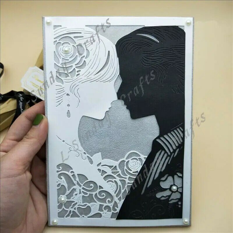 L-Sunday Crafts Dice Cuts Wedding Vow Cover Metal Cutting Dies Stencils Scrapbooking Embossing Paper Card Making Crafts