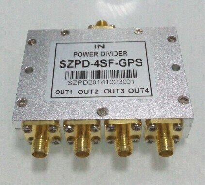 Moc GPS Splitter, jeden do czterech, Microstrip, Power Splitter, SMA, Power Splitter, Test Level