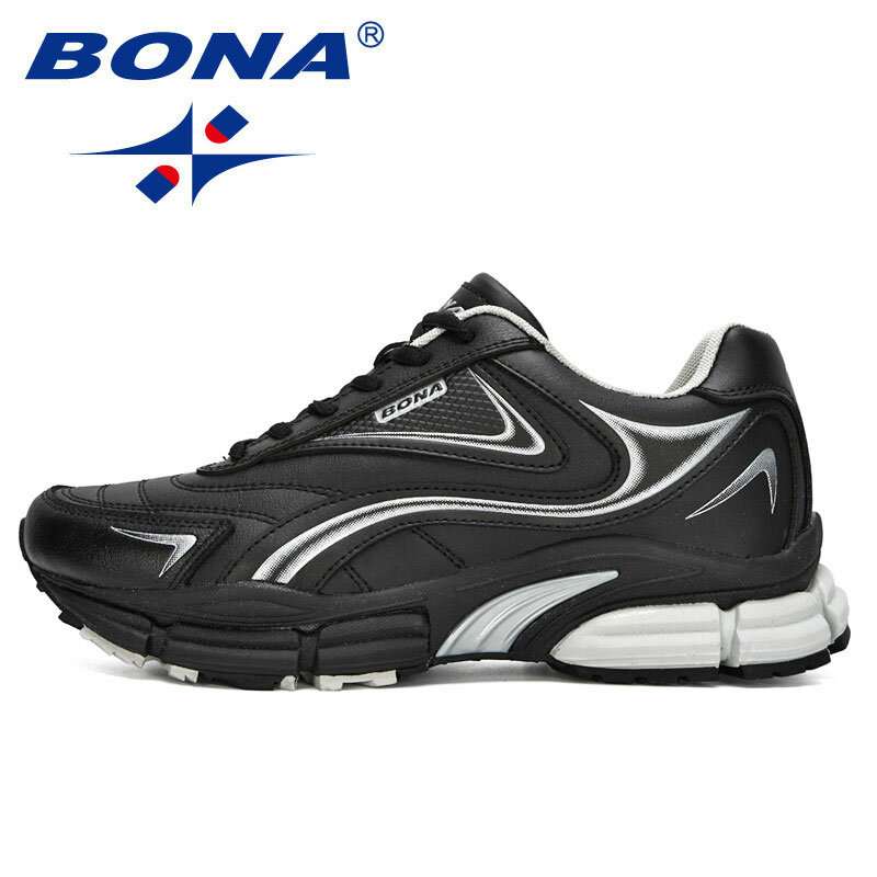 BONA-zapatillas de deporte de cuero para hombre, zapatos informales para exteriores, calzado de ocio a la moda, para caminar, 2020