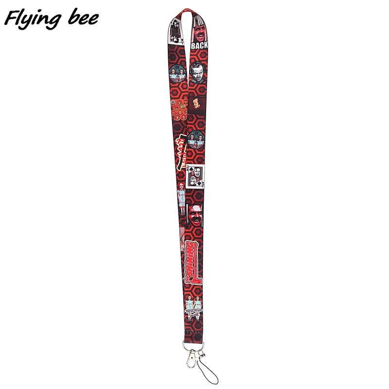 Flyingbee – lanière de cou du film d'horreur fantôme sœurs, Badge ID, lanière USB pour téléphone, lanière de clé, accessoires de téléphone X1126