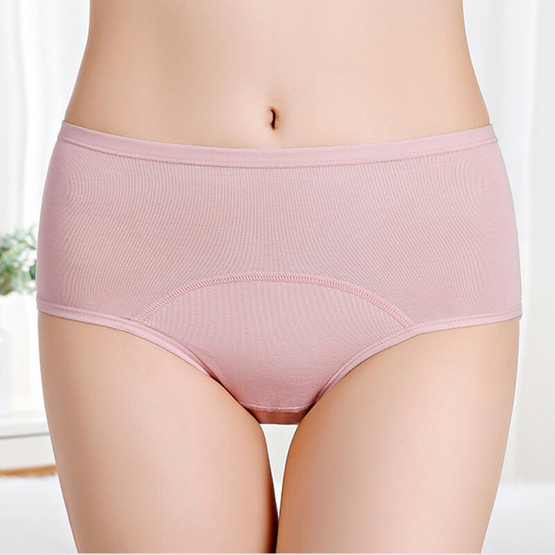 Leak Proof ประจำเดือนกางเกงสรีรวิทยากางเกงผู้หญิงชุดชั้นใน Period ผ้าฝ้ายกันน้ำ Plus Size XXXL ชุดชั้นในหญิง