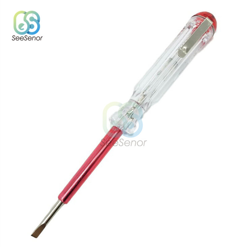 100-500V Spannung Anzeige Schlitz-schraubendreher Elektrische Test Stift Werkzeuge Spannung Tester Mit Anzeige Licht