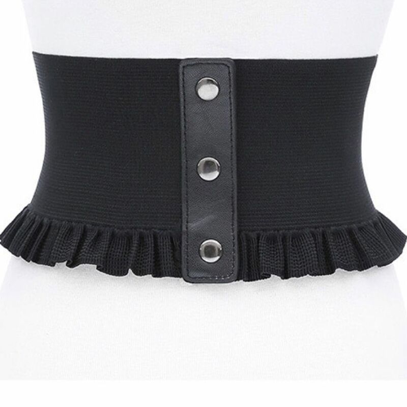 Personality Temperament Solid Color Fashion Design All-match Corset Belt Adjustable Waistband Cummerbund Female Waist Belt