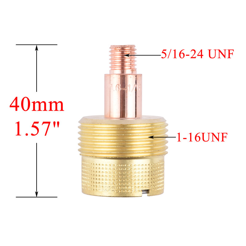 2/5Pcs 1.0/1.6/2.4/3.2mm Large Gas Lens Collet Body 45V0204S 45V116S 45V64S 995795S For TIG WP9/20/25 Welding Torch Accessories